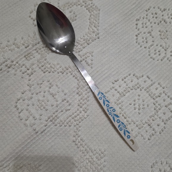 Corningware Other - Vintage Corning Ware Cornflower Blue 13" Stainless Steel Serving Spoon-VGUC